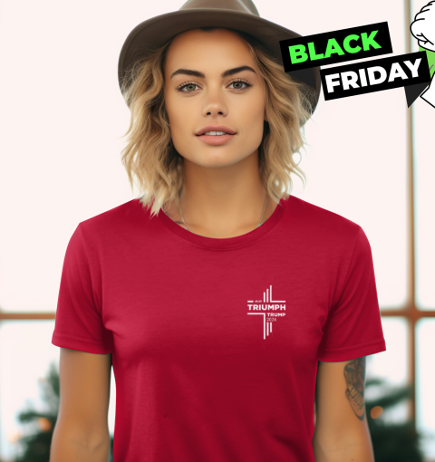 fjgp triumph trump 45 47 2024 ladies t shirt 20 front red