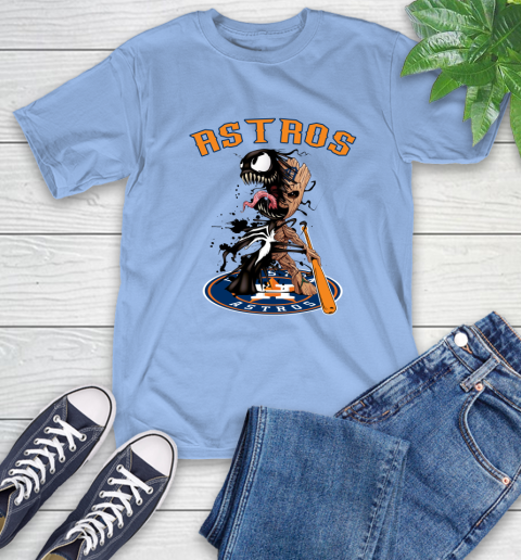 MLB Houston Astros Baseball Venom Groot Guardians Of The Galaxy T-Shirt 11