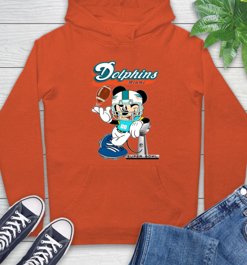 NFL Miami Dolphins Mickey Mouse Disney Super Bowl Football T Shirt Hoodie 5