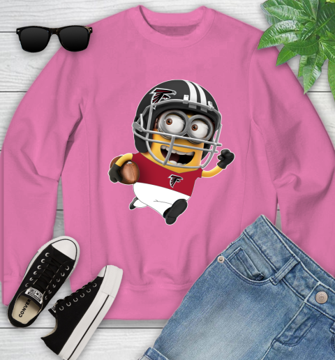 NFL Atlanta Falcons Minions Disney Football Sports Youth Sweatshirt 7
