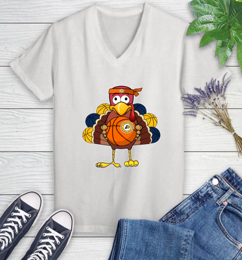 Indiana Pacers Turkey thanksgiving day Women's V-Neck T-Shirt