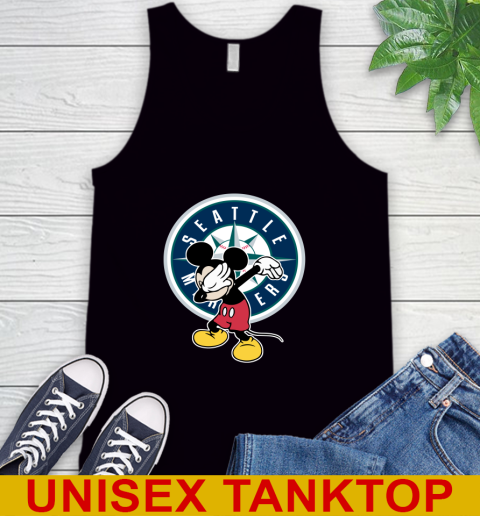 Seattle Mariners MLB Baseball Dabbing Mickey Disney Sports Tank Top 2
