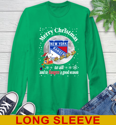 New York Rangers Merry Christmas To All And To Rangers A Good Season NHL Hockey Sports Long Sleeve T-Shirt 8