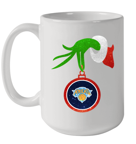 New York Knicks Grinch Merry Christmas NBA Basketball Ceramic Mug 15oz