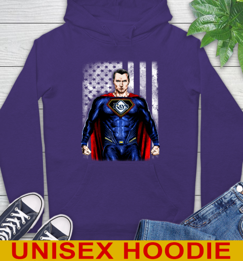 MLB Baseball Tampa Bay Rays Superman DC Shirt Hoodie - Image 6
