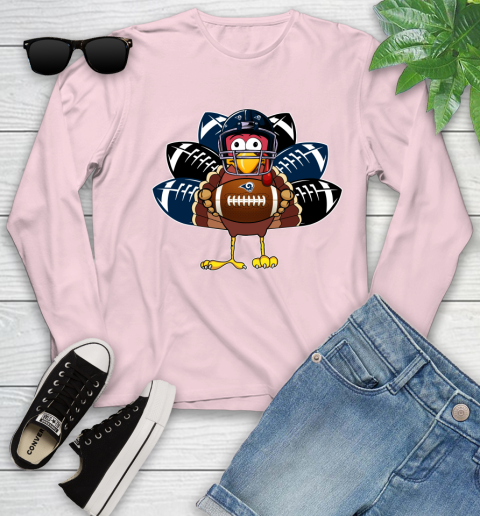 Los Angeles Rams Turkey Thanksgiving Day Youth Long Sleeve 10