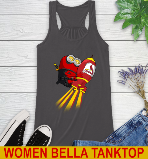MLB Baseball St.Louis Cardinals Deadpool Minion Marvel Shirt Racerback Tank 10