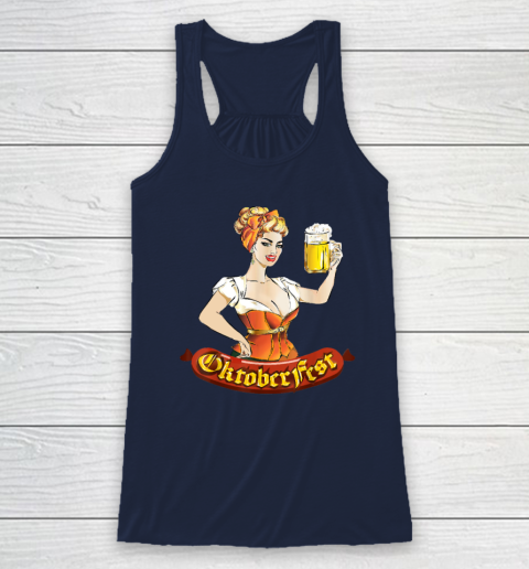 Barmaid Oktoberfest Dirndl Bratwurst German Woman Costume T Shirt Racerback Tank 5