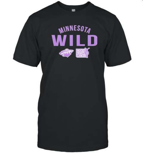 Minnesota Wild Richmond Resilient Hockey Fights Cancer T-Shirt