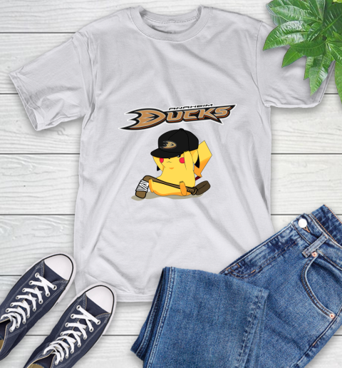 NHL Pikachu Hockey Sports Anaheim Ducks T-Shirt 12