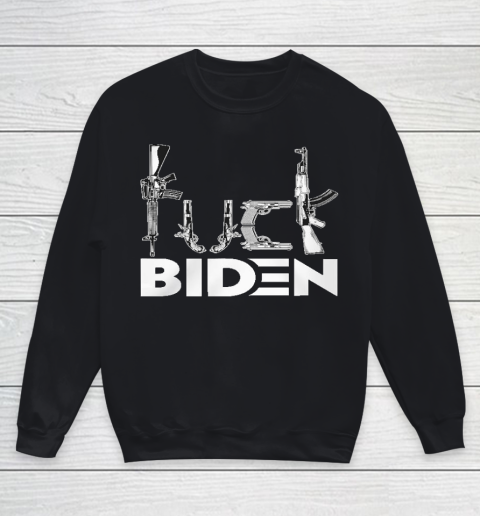 Fuck Biden Gun Control Youth Sweatshirt