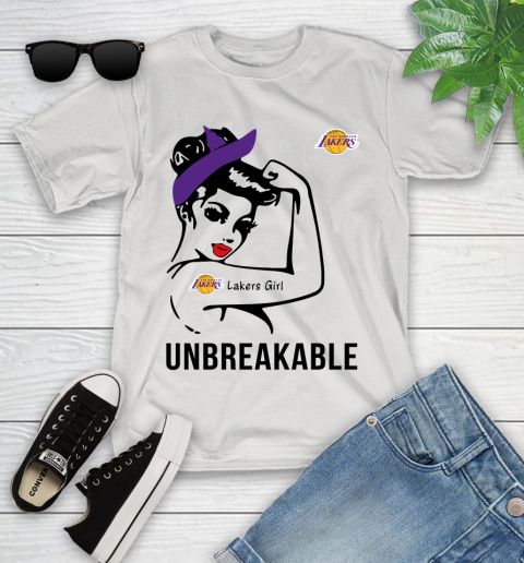 NBA Los Angeles Lakers Girl Unbreakable Basketball Sports Youth T-Shirt