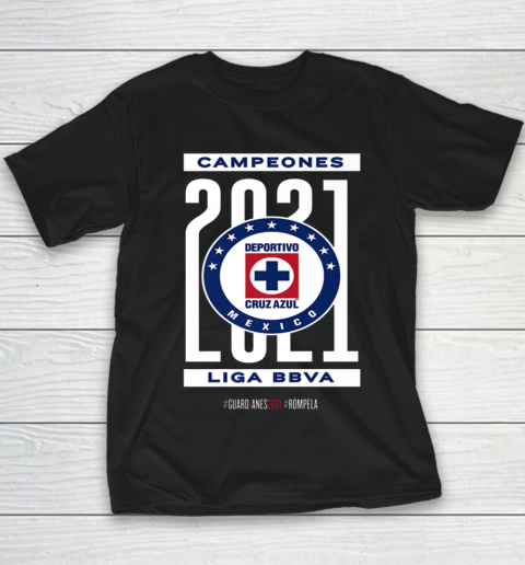 Football Cruz Azul Championship 2021 Youth T-Shirt