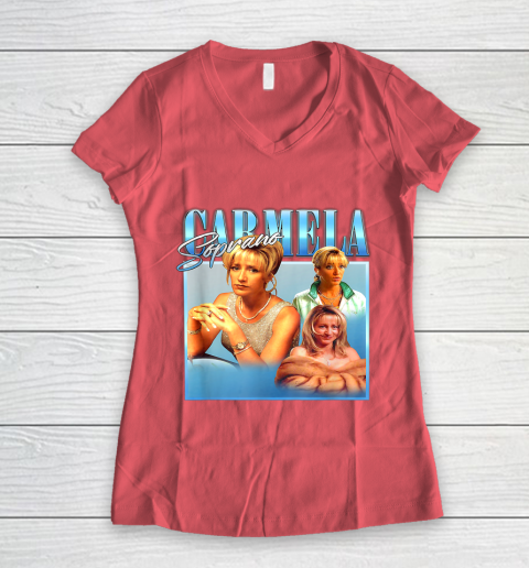 Carmela Soprano Women's V-Neck T-Shirt 4