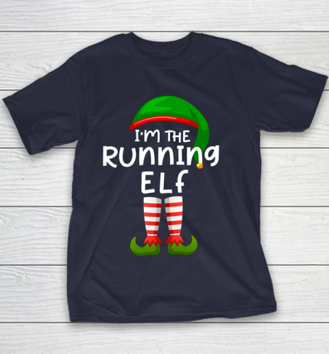 I m The Running Elf Funny Elf Family Matching Christmas Youth T-Shirt 2