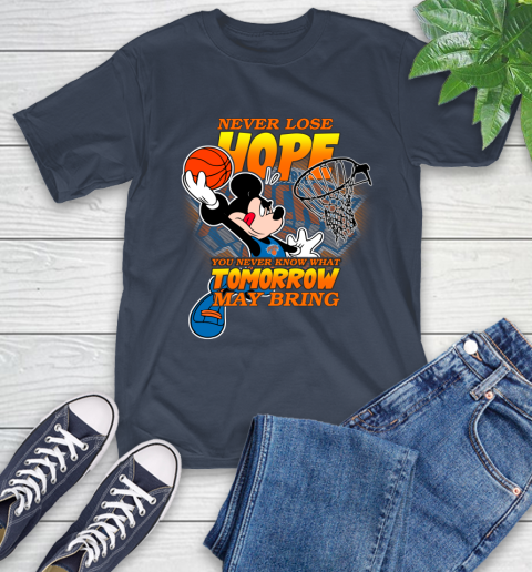 New York Knicks NBA Basketball Mickey Disney Never Lose Hope T-Shirt 3