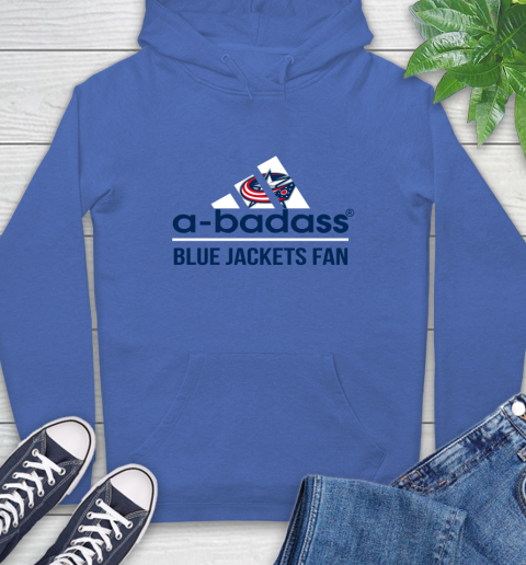 NHL A Badass Columbus Blue Jackets Fan Adidas Hockey Sports Hoodie Tee For Sports