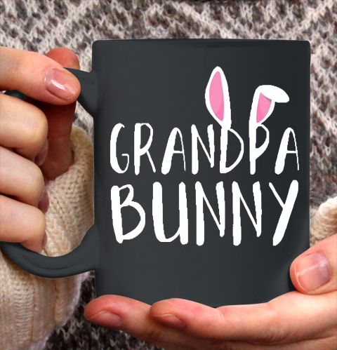 Grandpa Funny Gift Apparel  Easter Grandpa Bunny Paps Family Matching Ceramic Mug 11oz