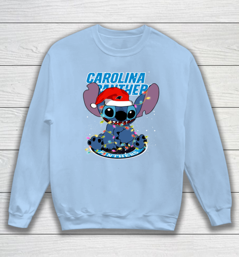 Carolina Panthers NFL Football noel stitch Christmas Sweatshirt 4