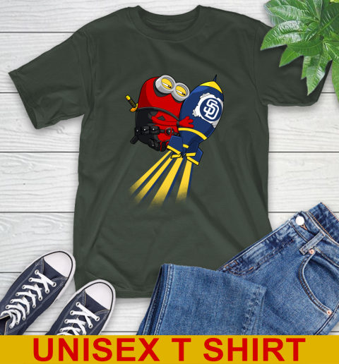 MLB Baseball San Diego Padres Deadpool Minion Marvel Shirt T-Shirt 7 MLB Baseball San Diego Padres Deadpool Minion Marvel Shirt T-Shirt - Image 7