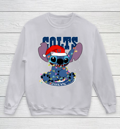 Indianapolis Colts NFL Football noel stitch Christmas Youth Sweatshirt 2
