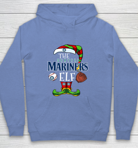 Seattle Mariners Christmas ELF Funny MLB Youth Hoodie 8