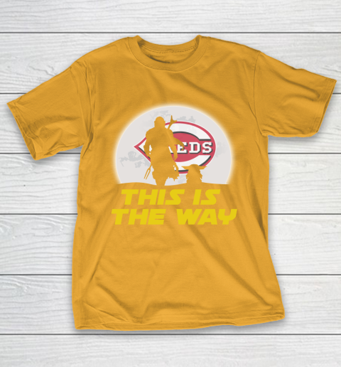 Cincinnati Reds MLB Baseball Star Wars Yoda And Mandalorian This Is The Way T-Shirt 2