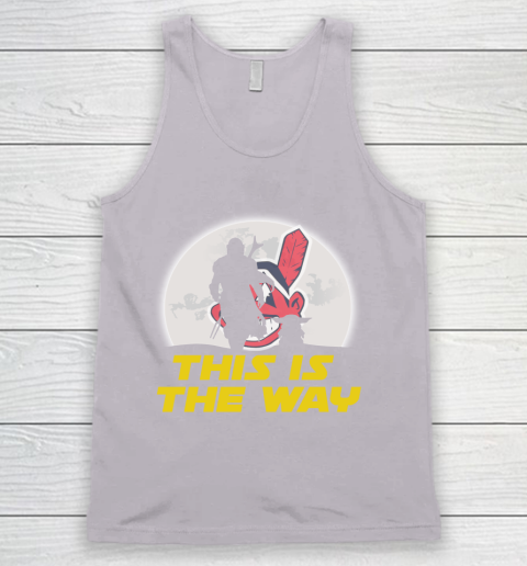 Cleveland Indians MLB Baseball Star Wars Yoda And Mandalorian This Is The Way Tank Top 3