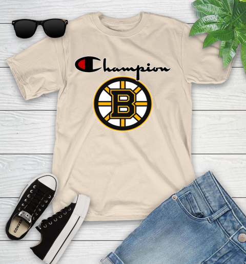 NHL Hockey Boston Bruins Champion Shirt Youth T-Shirt 9