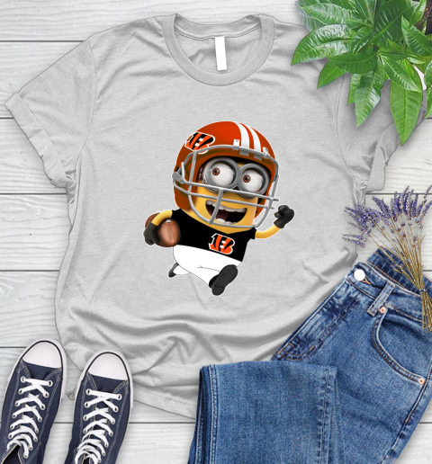 NFL Cincinnati Bengals Minions Disney Football Sports Women's T-Shirt