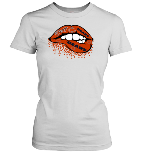 Chicago Bears Inspired Lips Women's T-Shirt