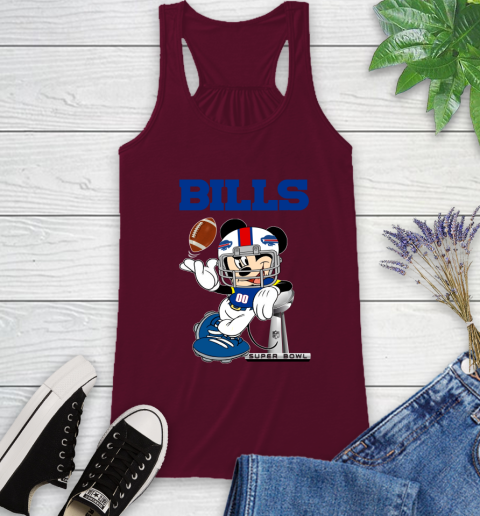 NFL Buffalo Bills Mickey Mouse Disney Super Bowl Football T Shirt Racerback Tank 3