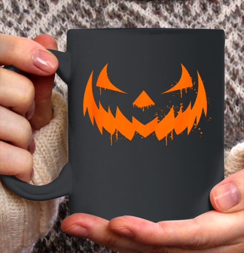Scary Pumpkin Laugh Spooky Halloween Costume Funny Horror Ceramic Mug 11oz