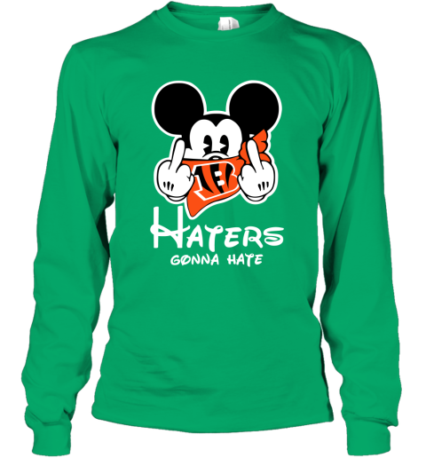 NFL Cincinnati Bengals Haters Gonna Hate Mickey Mouse Disney Football T  Shirt_000 Youth Hoodie