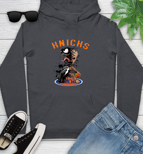 NBA New York Knicks Basketball Venom Groot Guardians Of The Galaxy Youth Hoodie 8