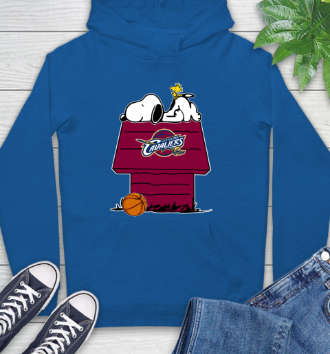Cleveland Cavaliers NBA Basketball Snoopy Woodstock The Peanuts Movie Hoodie 9