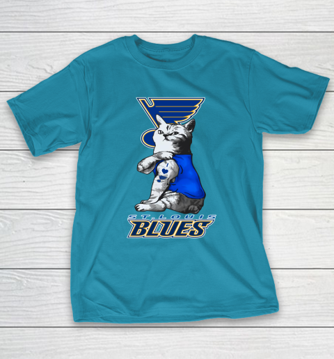 NHL My Cat Loves St.Louis Blues Hockey T-Shirt 7