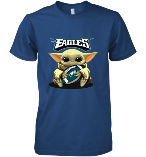 Baby Yoda Loves The Philadelphia Eagles Star Wars NFL Premium Men's T-Shirt  