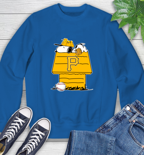 MLB Pittsburgh Pirates Snoopy Woodstock The Peanuts Movie Baseball T Shirt Sweatshirt 8