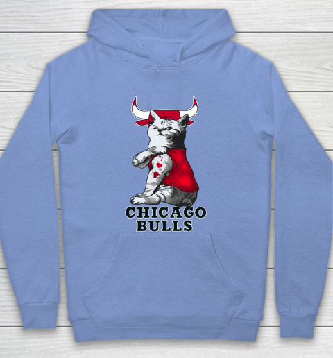 NBA Basketball My Cat Loves Chicago Bulls Hoodie 8