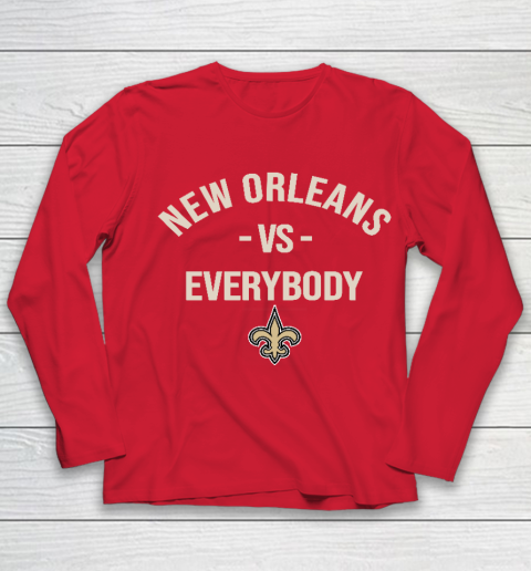 New Orleans Saints Vs Everybody Youth Long Sleeve 8