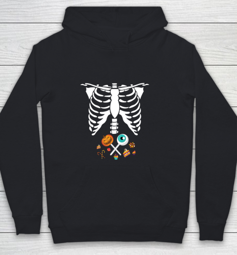 Halloween Skeleton Candy Funny X Ray Kids Boys Girls Gift Youth Hoodie