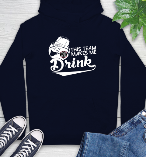 Toronto Raptors NBA Basketball This Team Makes Me Drink Adoring Fan Hoodie 3