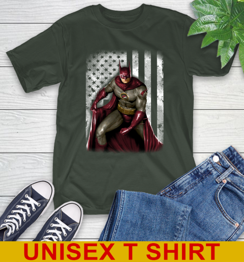 Arizona Coyotes NHL Hockey Batman DC American Flag Shirt T-Shirt 6