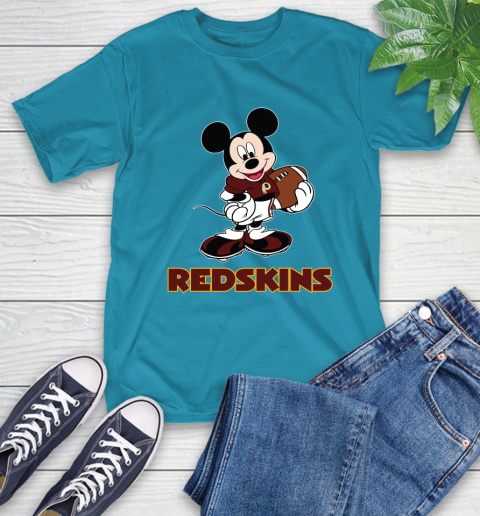 NFL Football Washington Redskins Cheerful Mickey Mouse Shirt T-Shirt 9