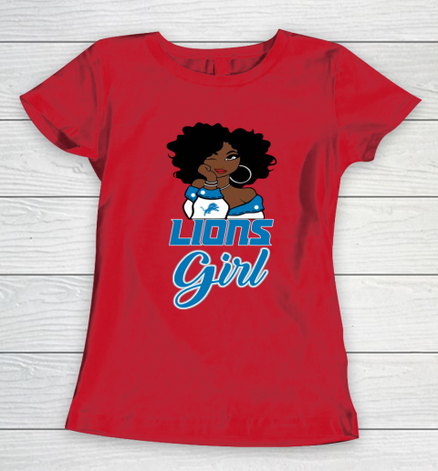 Detroit Lions Girl NFL Women's T-Shirt 10