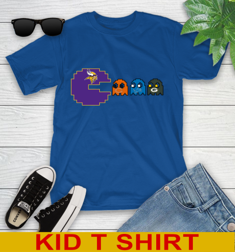 Minnesota Vikings NFL Football Pac Man Champion Youth T-Shirt 9
