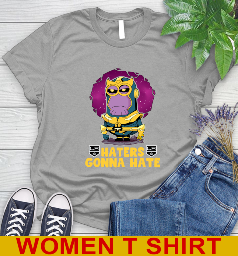 NHL Hockey Los Angeles Kings Haters Gonna Hate Thanos Minion Marvel Shirt Women's T-Shirt 11