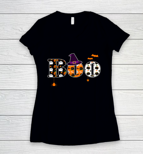 Boo Halloween Costume Witch Women's V-Neck T-Shirt
