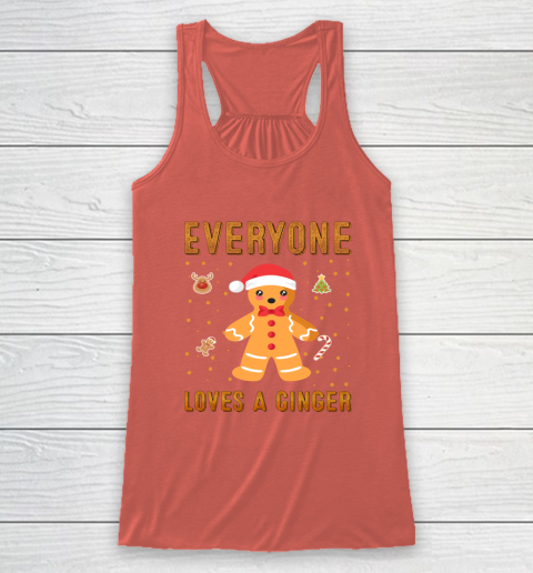 Everyone Loves A Ginger Funny Christmas Racerback Tank 3